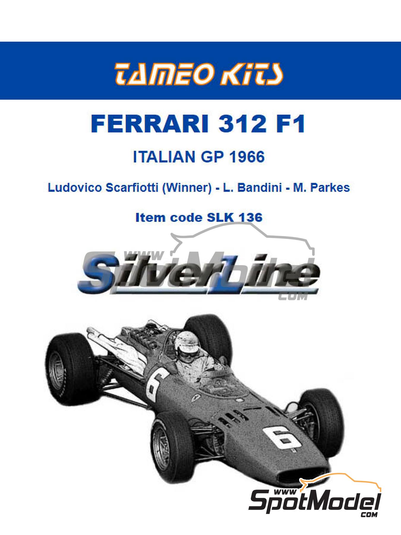 Tameo Kits Slk136 Car Scale Model Kit 143 Scale Ferrari 312 F1